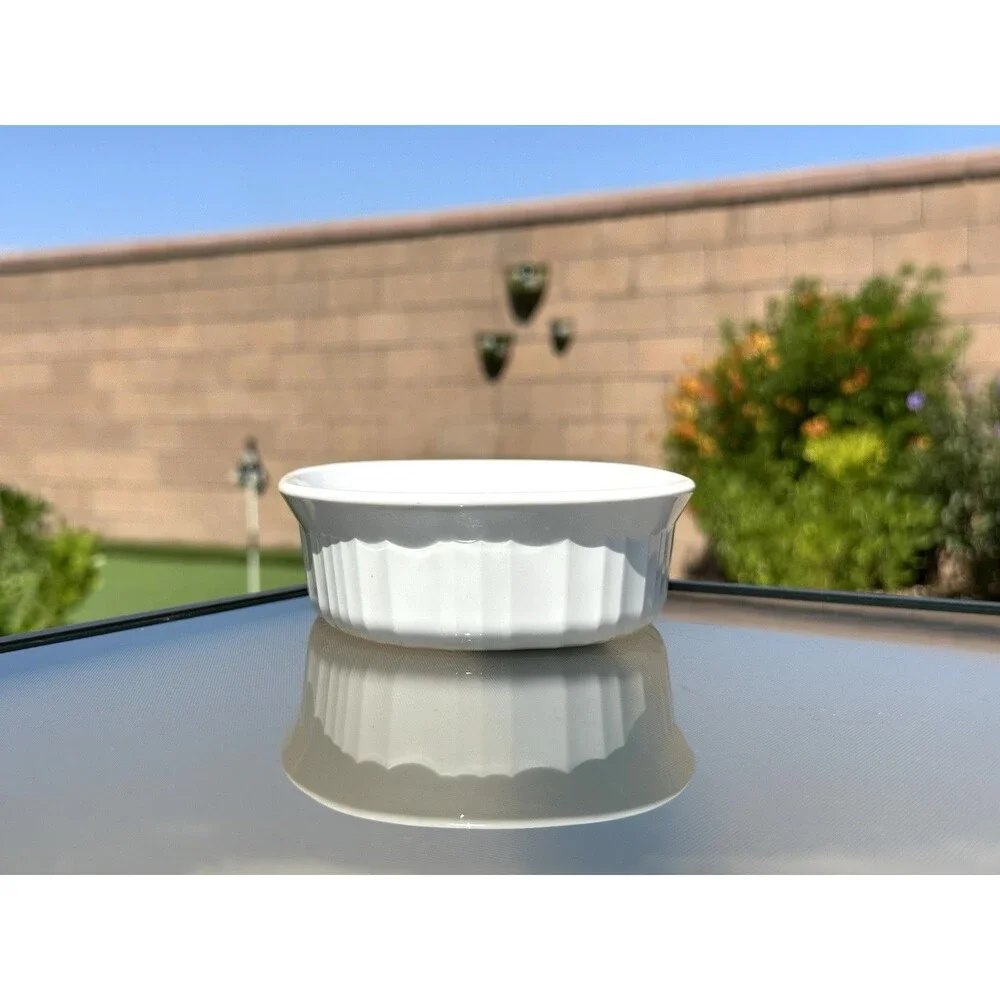 Corning Ware F-15-B French White Oval Casserole Baking Dish 15 oz 475 ML - JL541